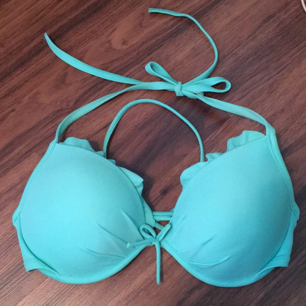 Victorias Secret 34D Fabulous turquoise bikini top
